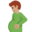 pregnant man, medium skin tone